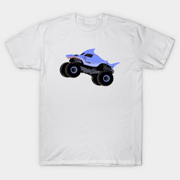 Monster Truck Megalodon Illustration T-Shirt by KAM Std